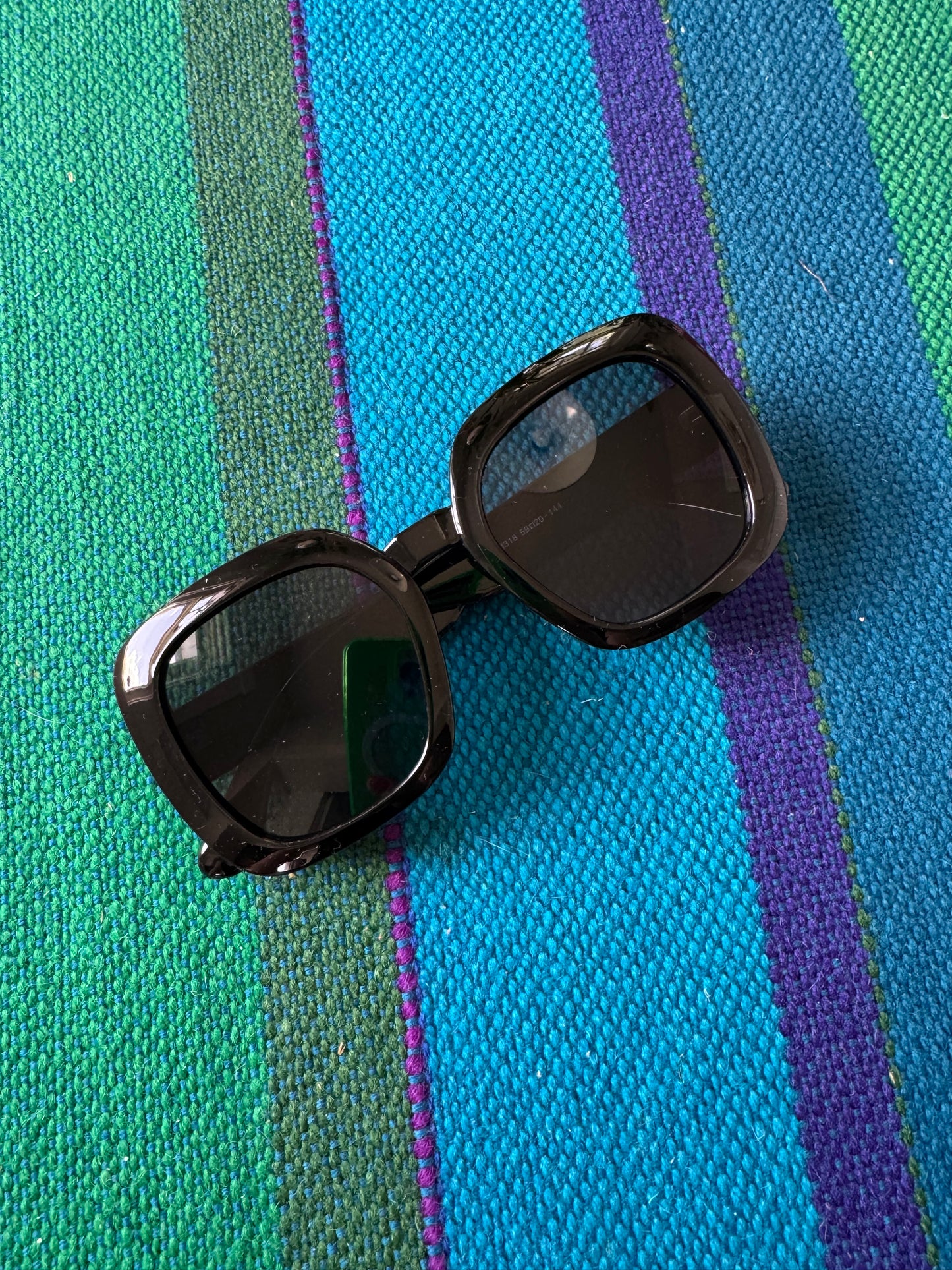 Square Glitter Sunglasses
