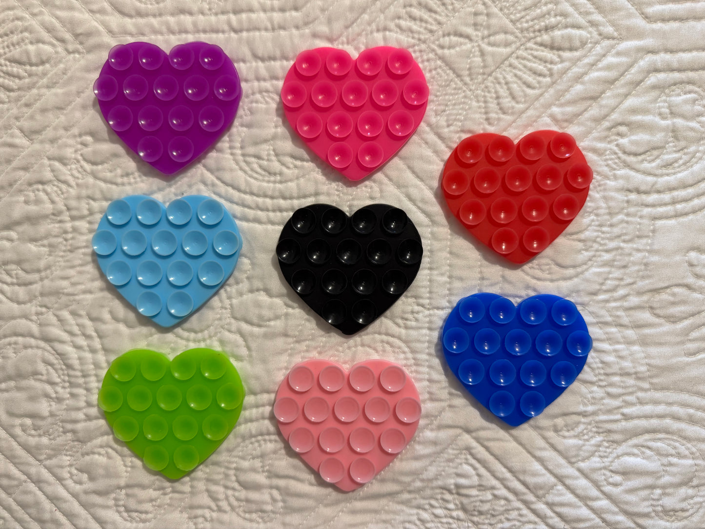 Heart-Shaped Two-Sided Suction Cup Phone Mount