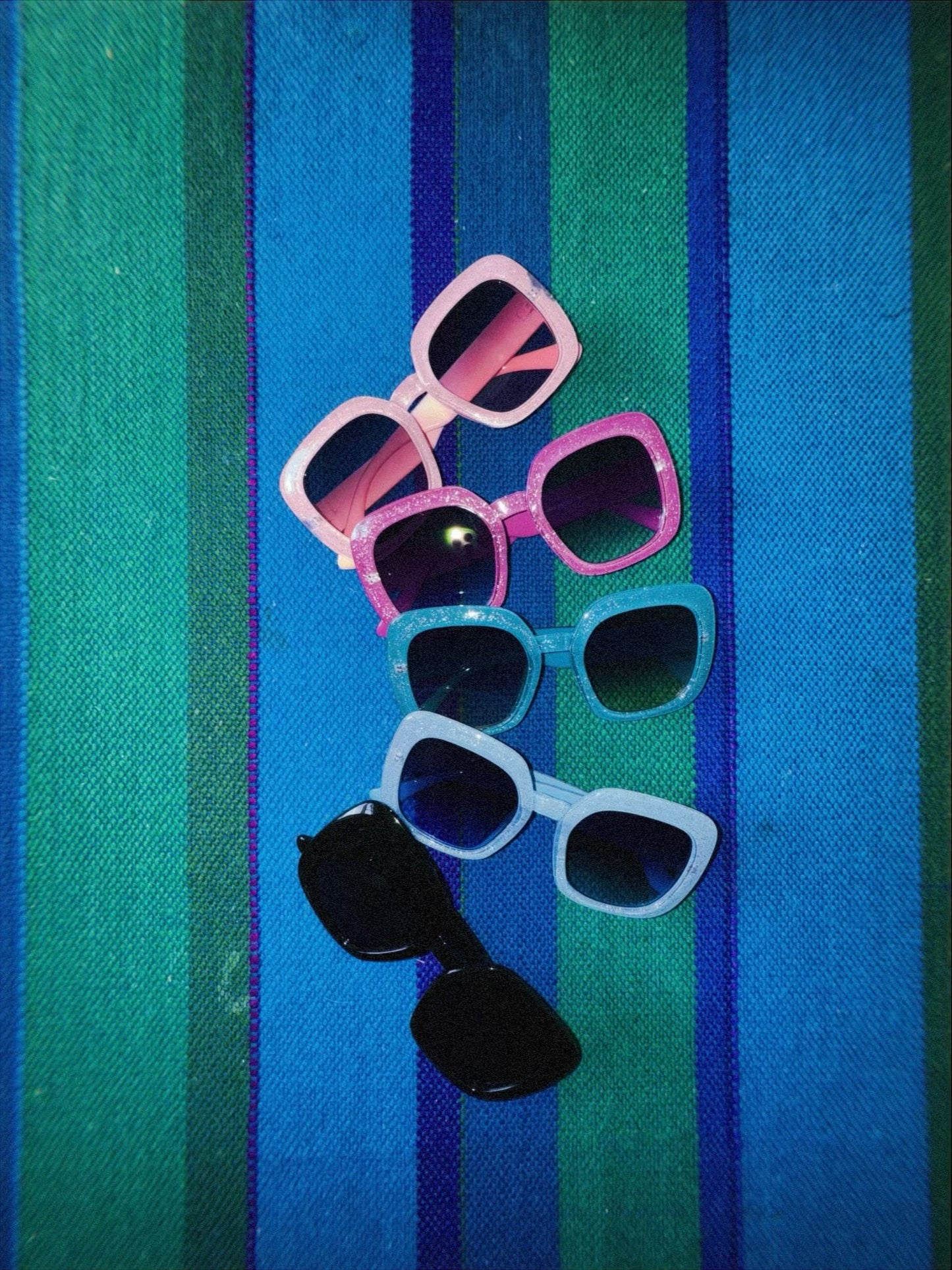 Square Glitter Sunglasses