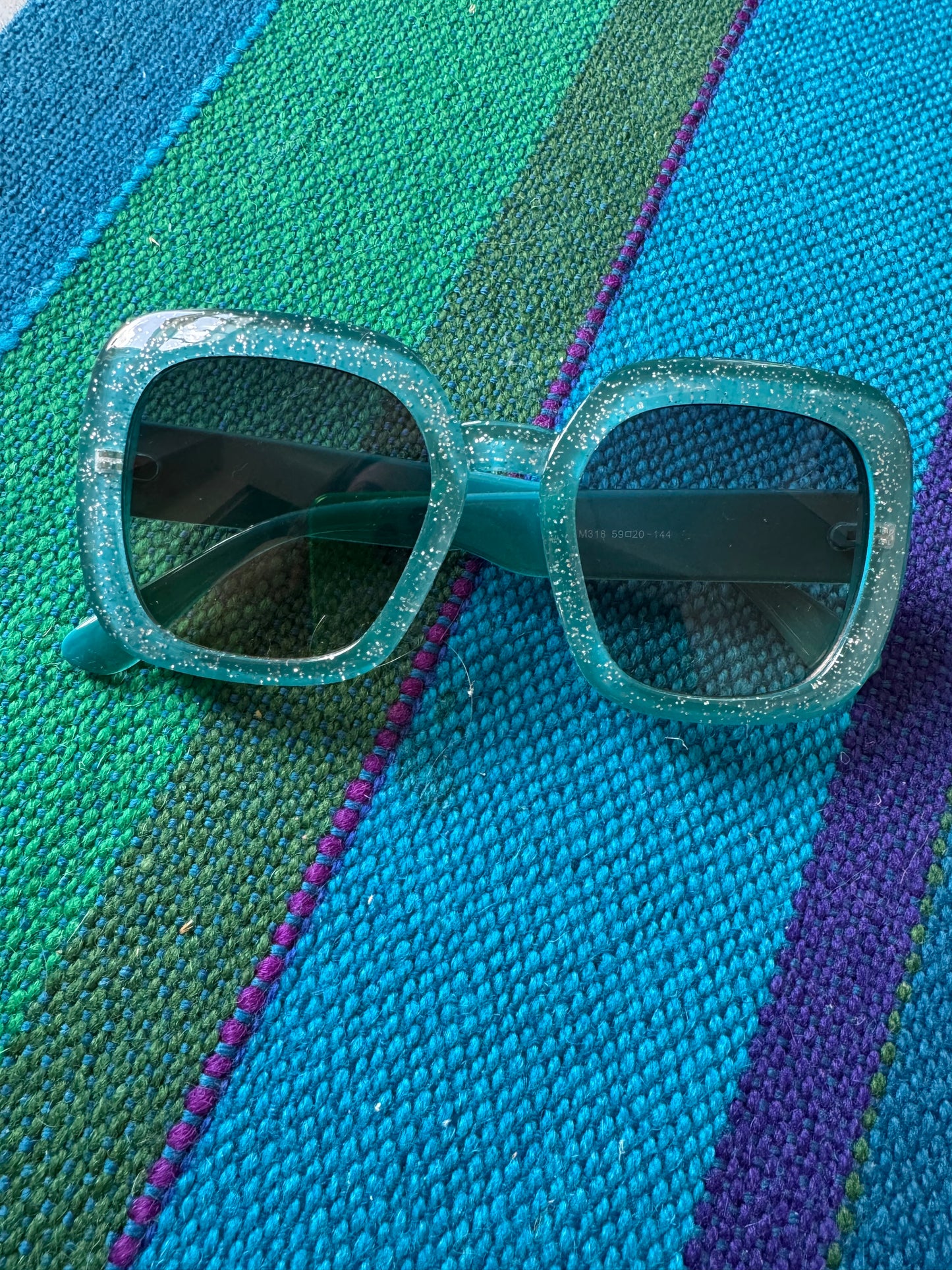 Square Glitter Sunglasses