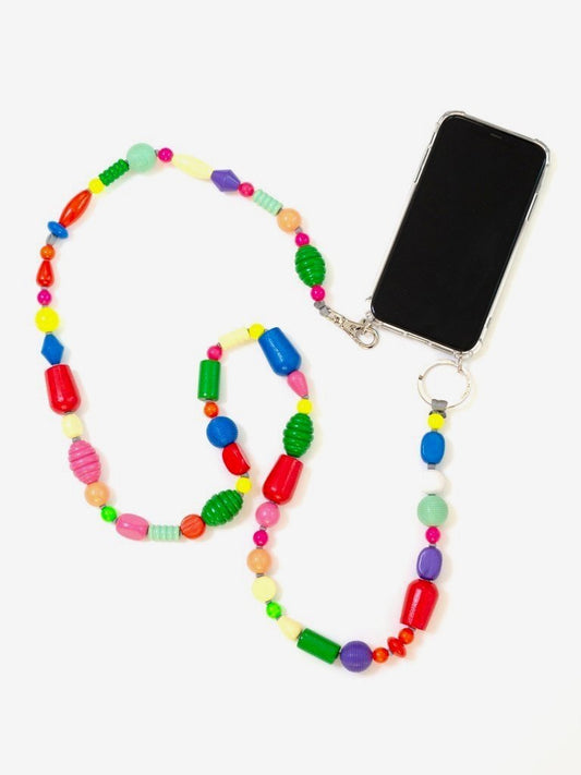 Ina Seifart Perlenmix/Bunter Mix Phone Necklace (Case not included)