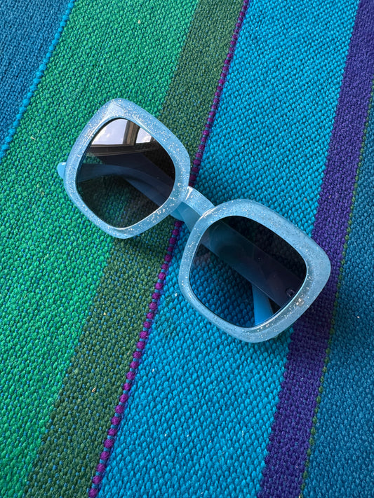 Square Glitter Sunglasses