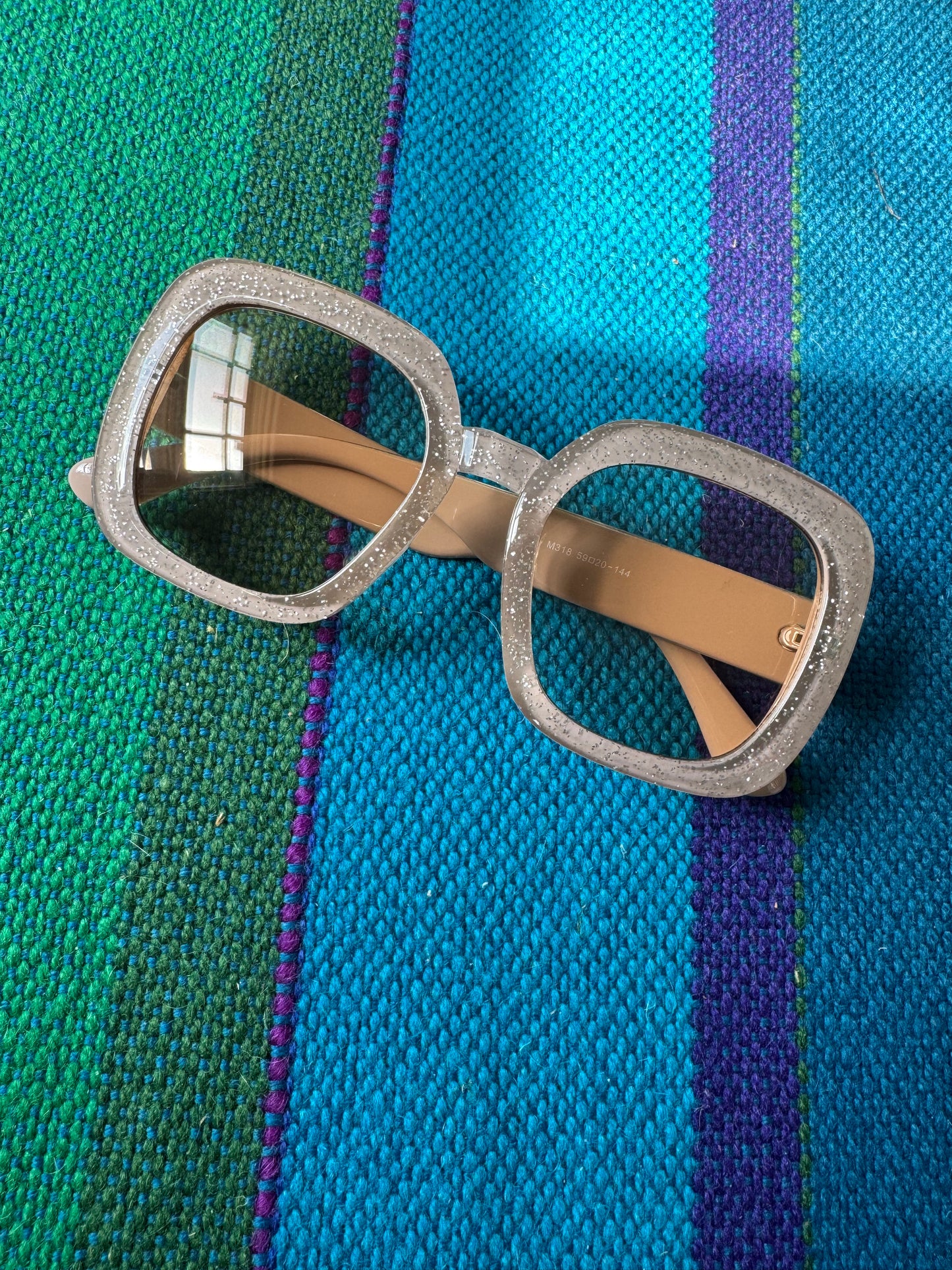 Square Glitter Sunglasses