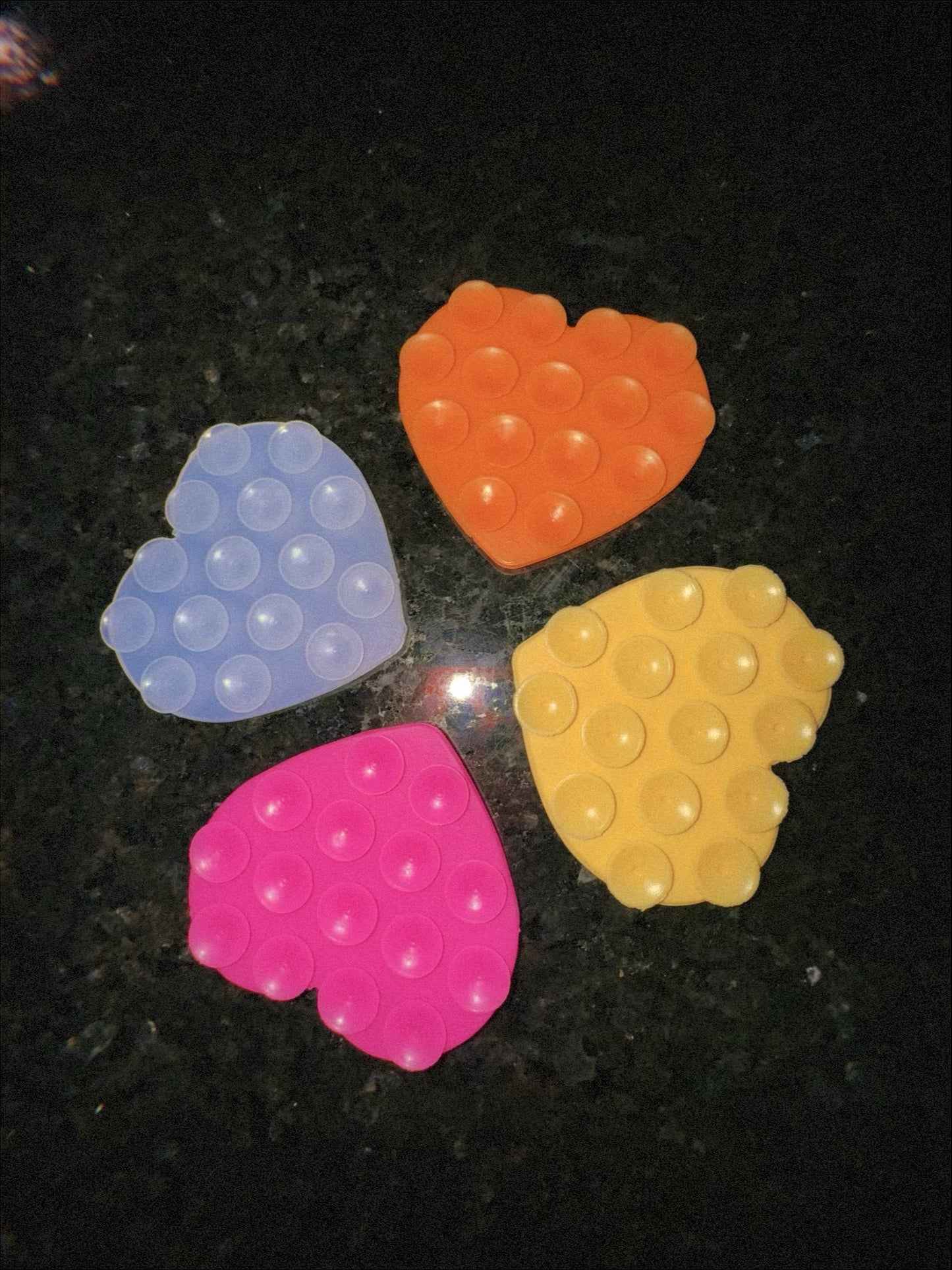 Heart-Shaped Two-Sided Suction Cup Phone Mount