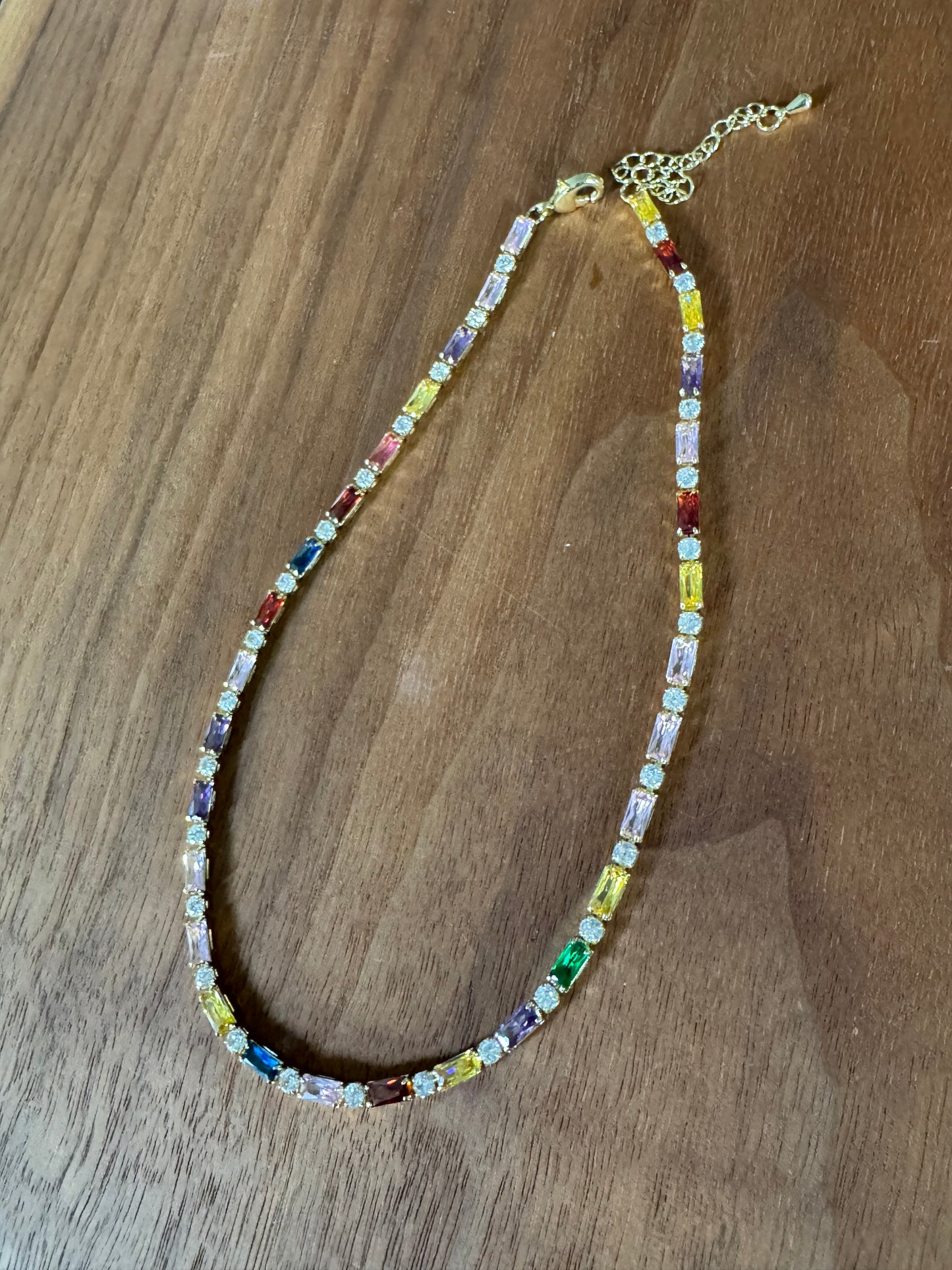 Smol Rainbow Tennis Necklaces