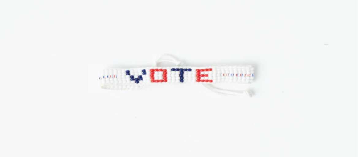 Vote Beaded Bracelet