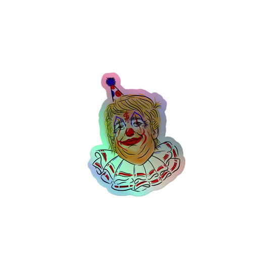 Trump Clown Holographic Sticker