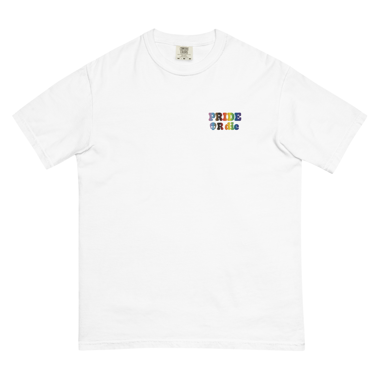 Pride or Die Embroidered Garment-Dyed Tee