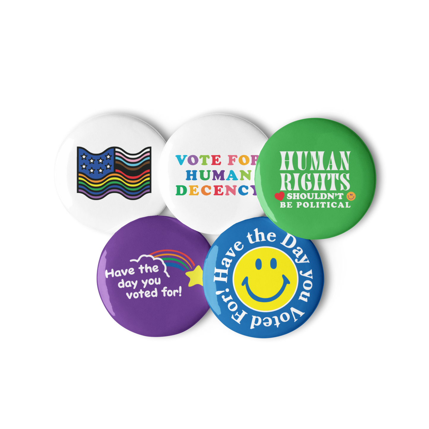 For Humanitee Mini Pins - Set 1