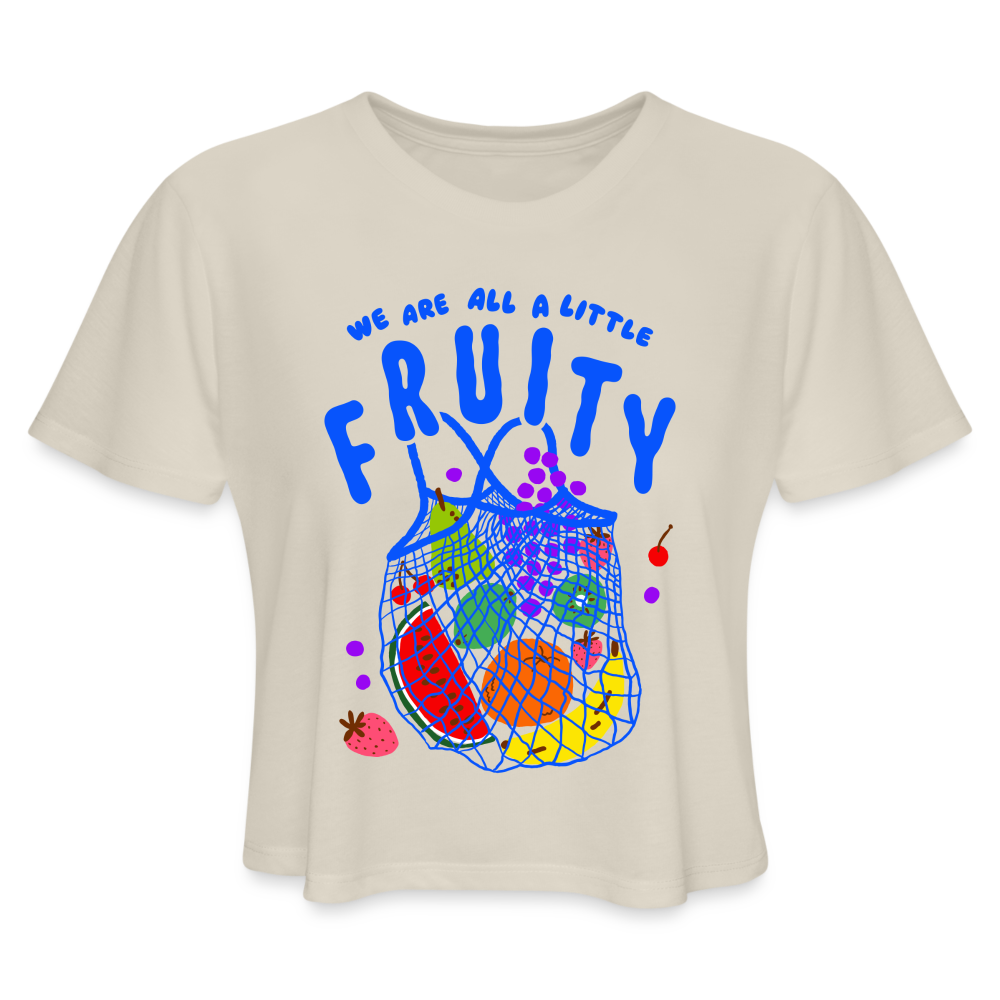 Fruity Crop Tee - dust