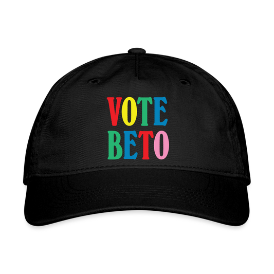 VOTE BETO Colorful Cutie Organic Dad Hat - black