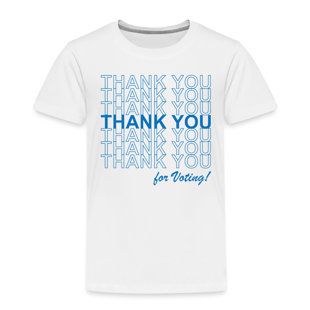 Thank You for Voting Toddler Tee - white
