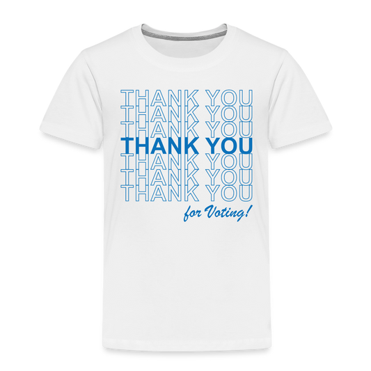 Thank You for Voting Toddler Tee - white