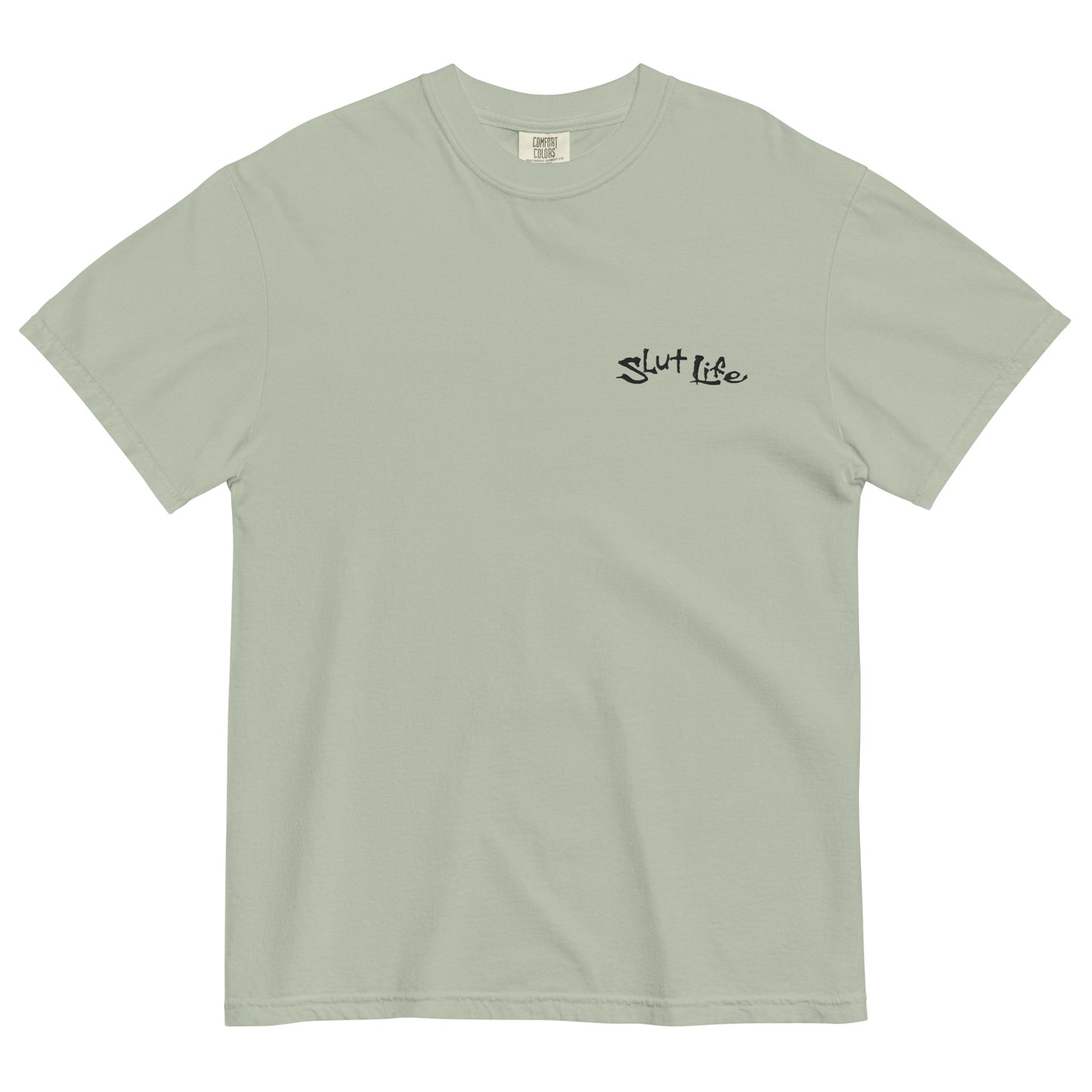 Sl*t Life Garment-Dyed Embroidered Tee