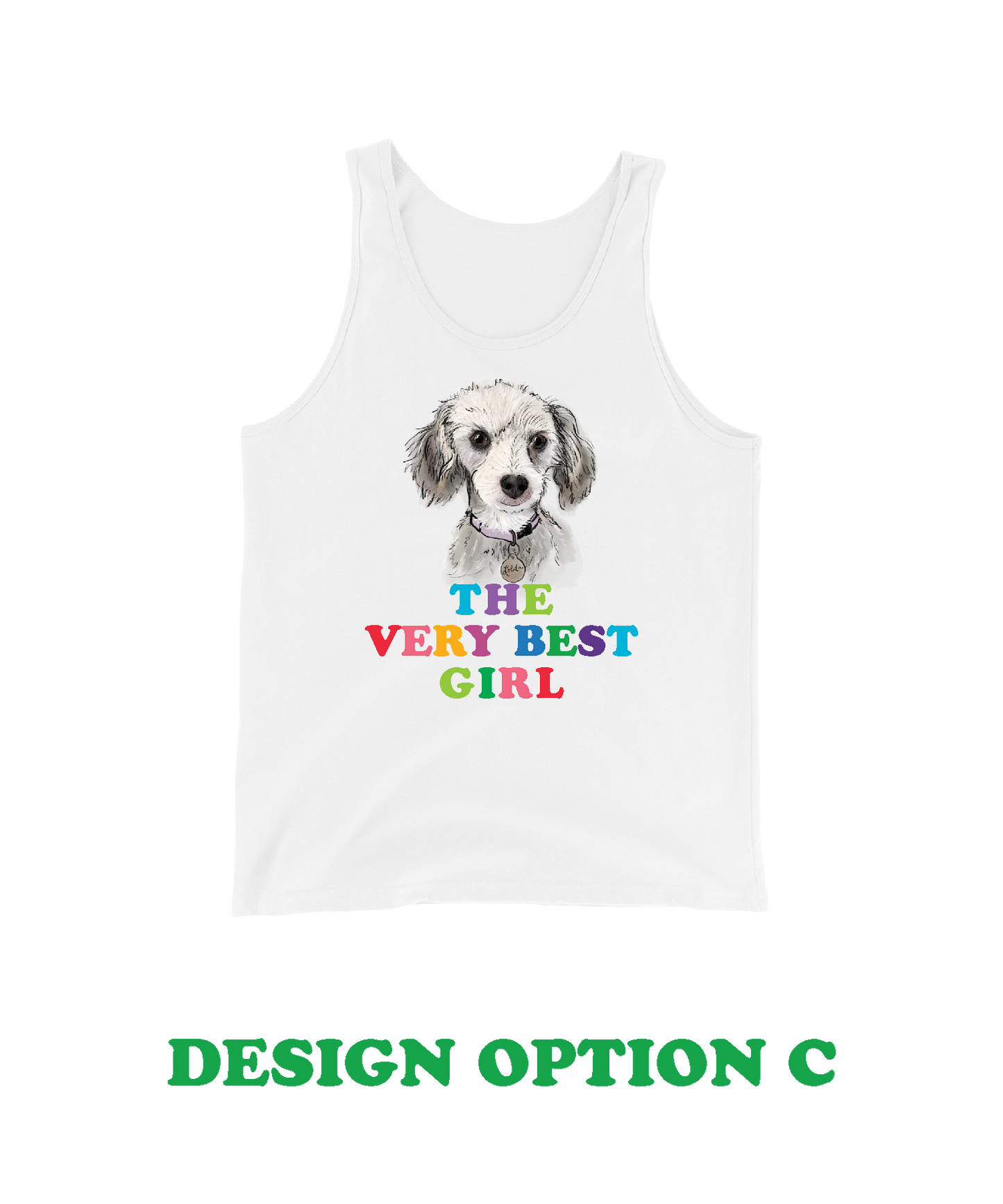 Custom Pet Portrait Tank Top