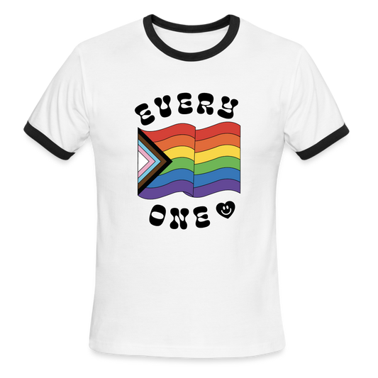 Every One π Ringer Tee - white/black