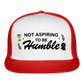 1st Place Only Trucker Hat (Printed) - white/red