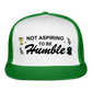 1st Place Only Trucker Hat (Printed) - white/kelly green