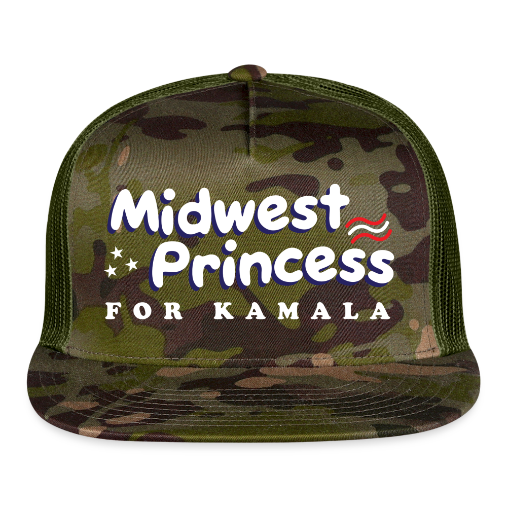 Midwest Princess for Kamala Camo Trucker Hat - MultiCam\green