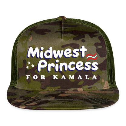 Midwest Princess for Kamala Camo Trucker Hat - MultiCam\green