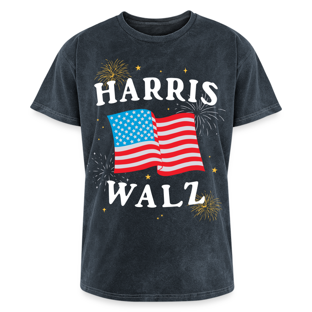 Harris Walz Mineral Wash Tee - mineral navy