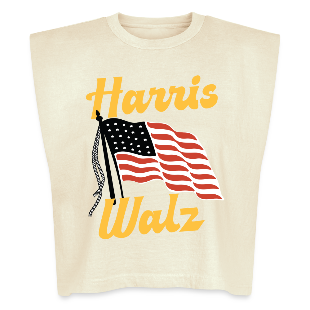 Harris Walz Garment Dye Muscle Tank - faded cream