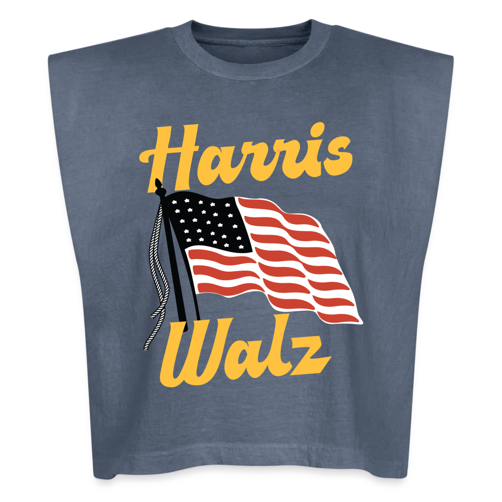 Harris Walz Garment Dye Muscle Tank - faded navy