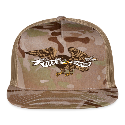 F*ck the Founding Fathers Printed Cap - MultiCam\tan