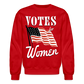 Votes for Women Crewneck Sweatshirt - red