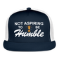 Not Aspiring to be Humble Trucker Hat (Printed) - navy/white