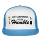 1st Place Only Trucker Hat (Printed) - white/blue