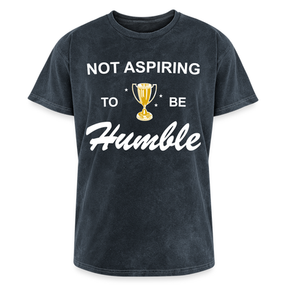 Not Aspiring to be Humble Mineral Wash Tee - mineral navy