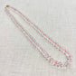 Clear Glass Hand-knotted Beaded Necklace