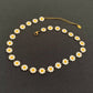 18K Gold-Plated Enamel Daisy Chain Choker