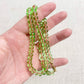 Grass Green Glass Hand-knotted Beaded Necklace