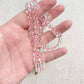 Clear Glass Hand-knotted Beaded Necklace