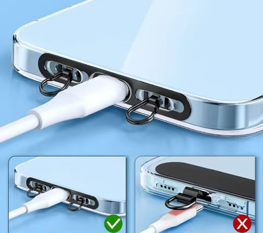 Stainless Steel Double Connecting iPhone Strap Converter (goes under your case)