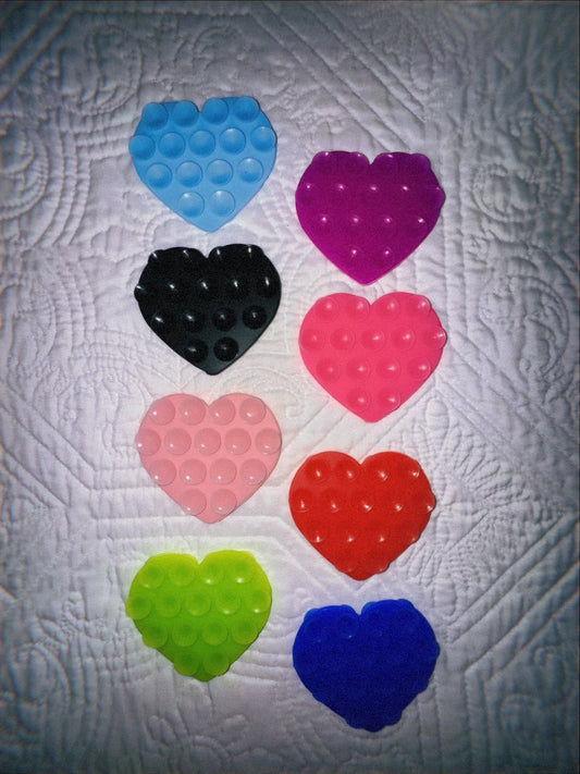 Heart-Shaped Two-Sided Suction Cup Phone Mount
