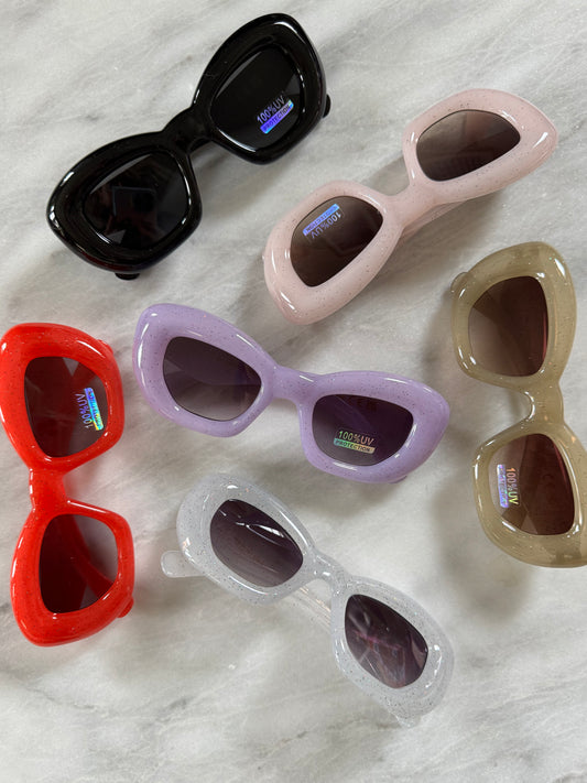 Foewe Chunky Glitter Sunglasses