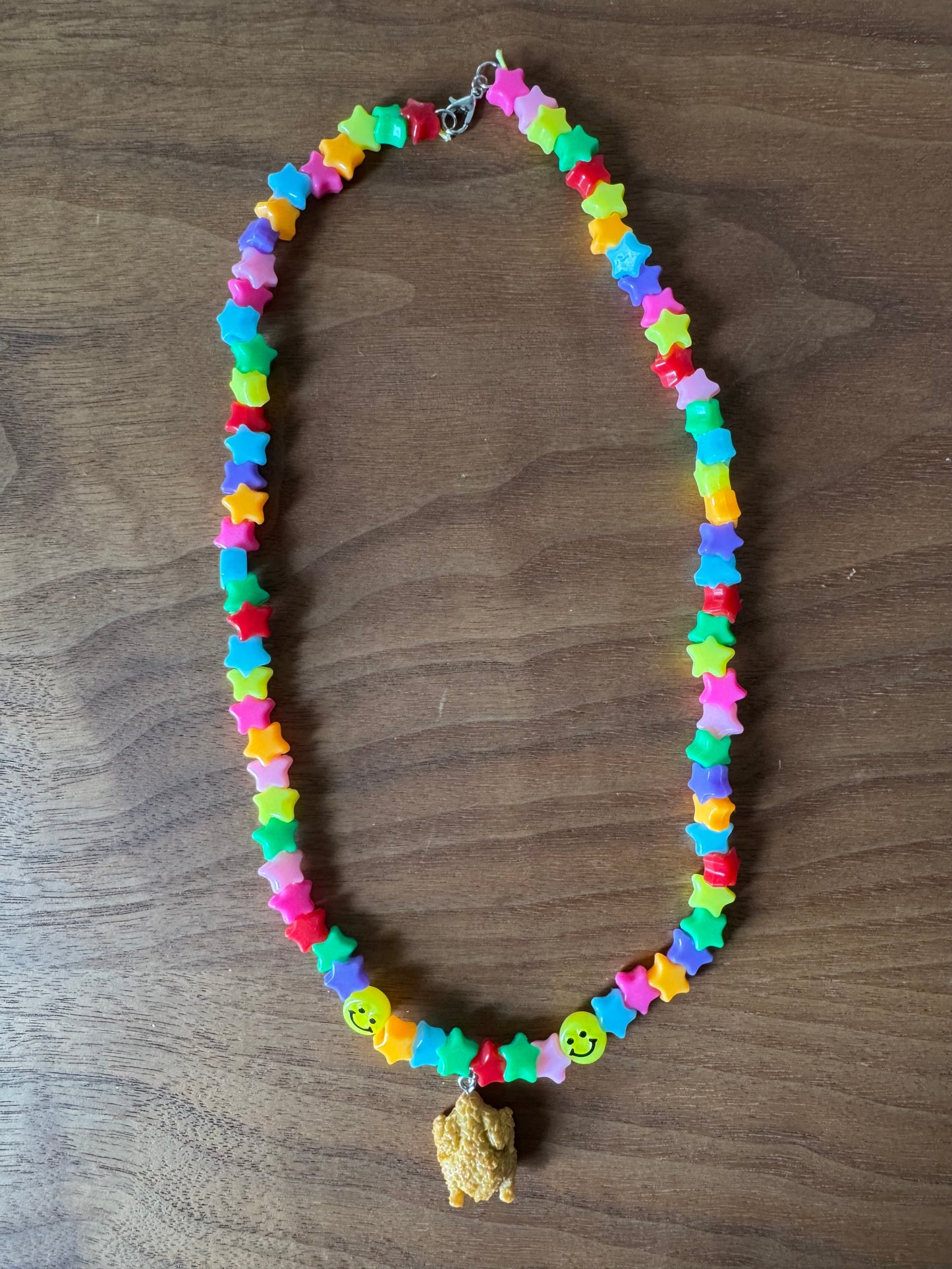Happy Chicken & Stars Necklace