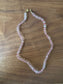 Clear Glass Hand-knotted Beaded Necklace