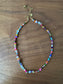 Dainty Colorful Confetti Hand-Knotted Beaded Necklace