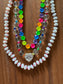 Roy G. Biv's CZ Heart Beaded Necklace