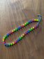 Neon BIG Rainbow Tennis Necklace