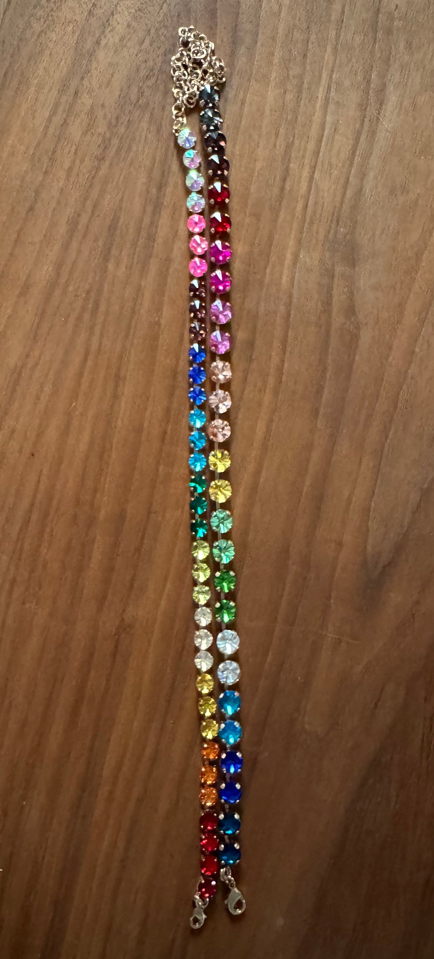 BIG Rainbow Tennis Necklaces