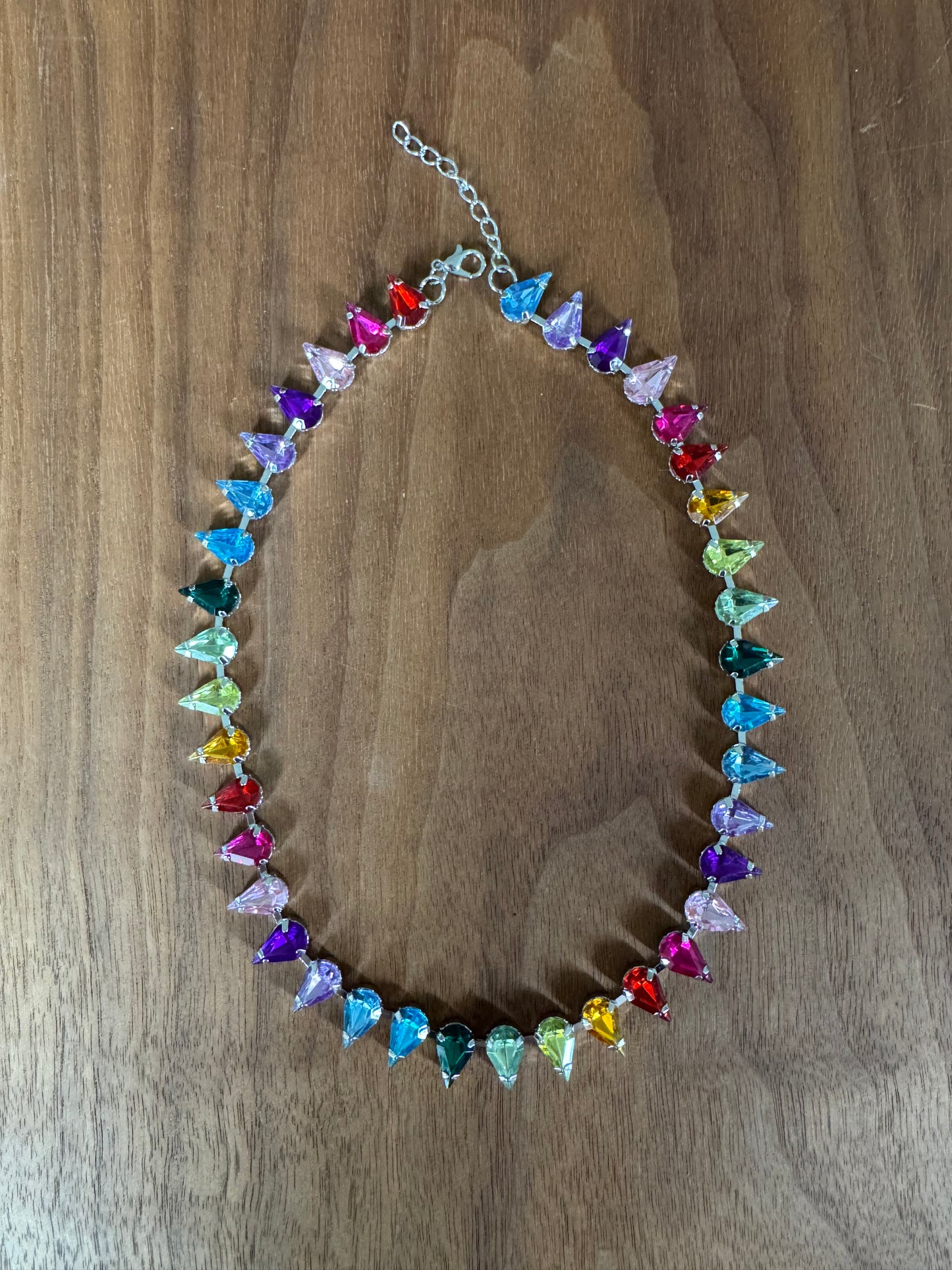 BIG Rainbow Tennis Necklaces