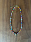 Golden Heart Glass Pearl Beaded Necklace