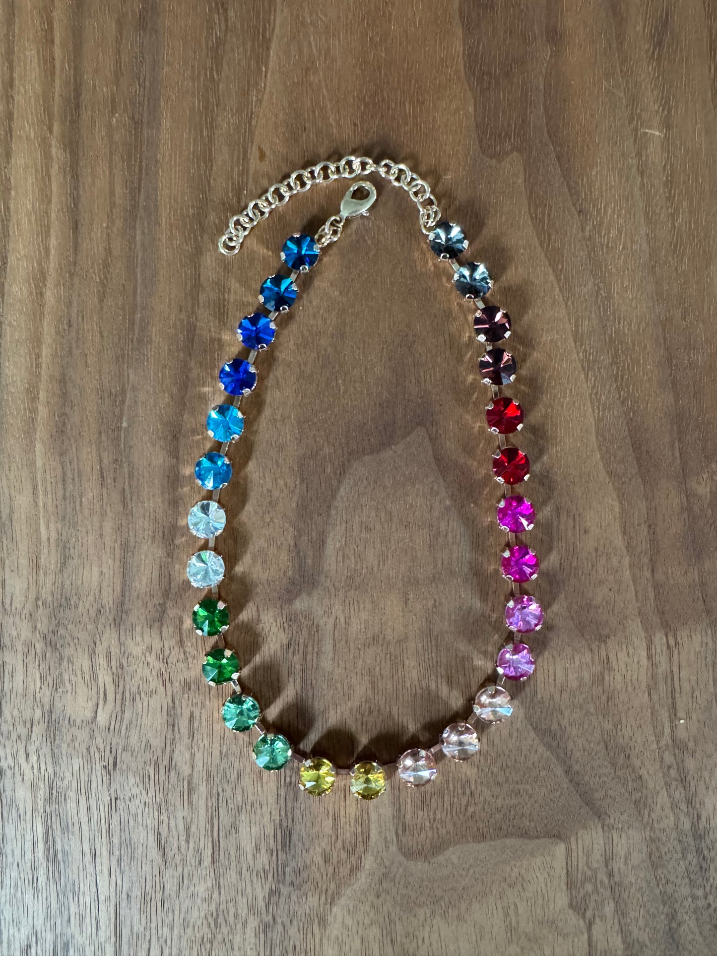 BIG Rainbow Tennis Necklaces