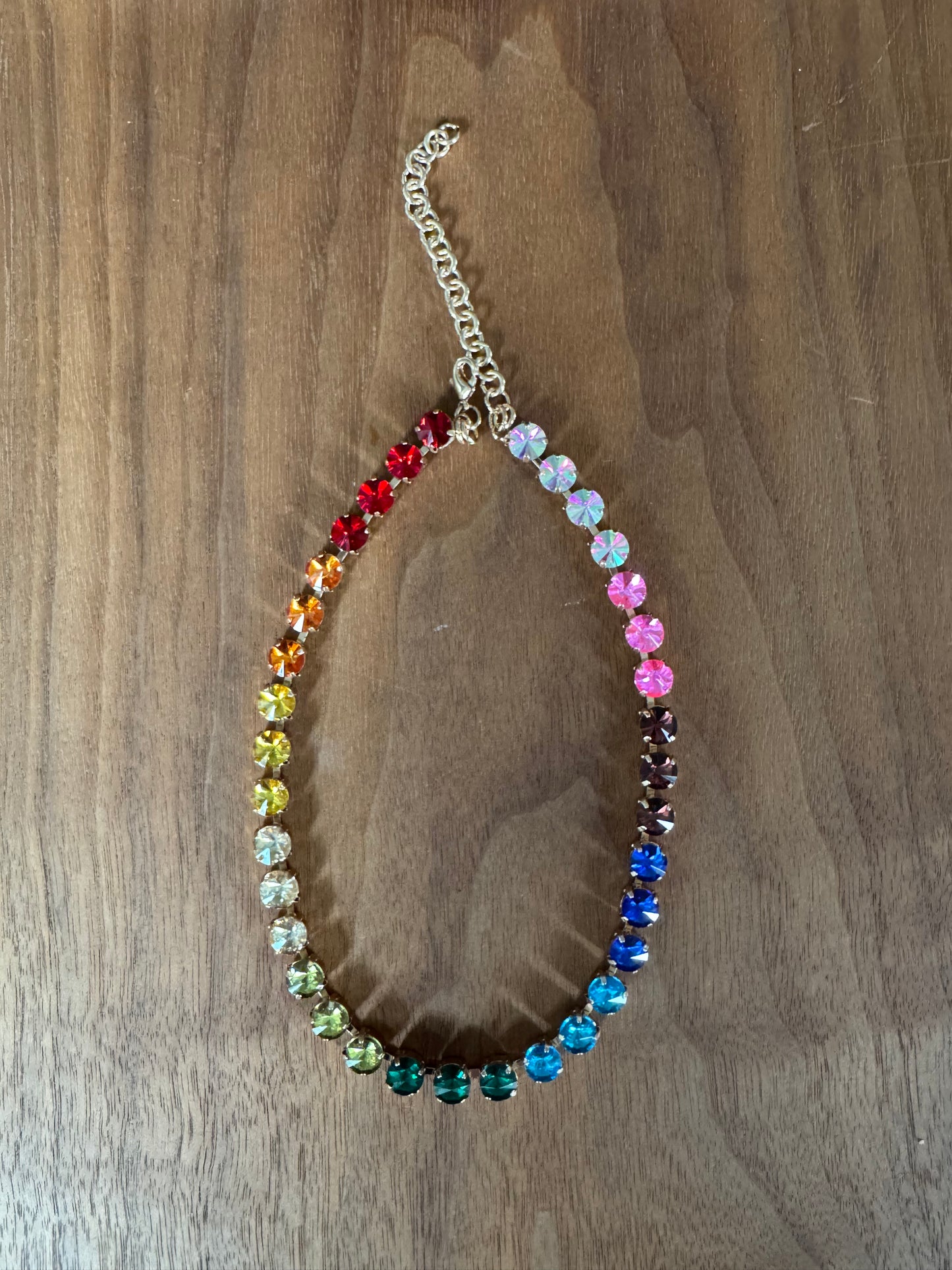 BIG Rainbow Tennis Necklaces
