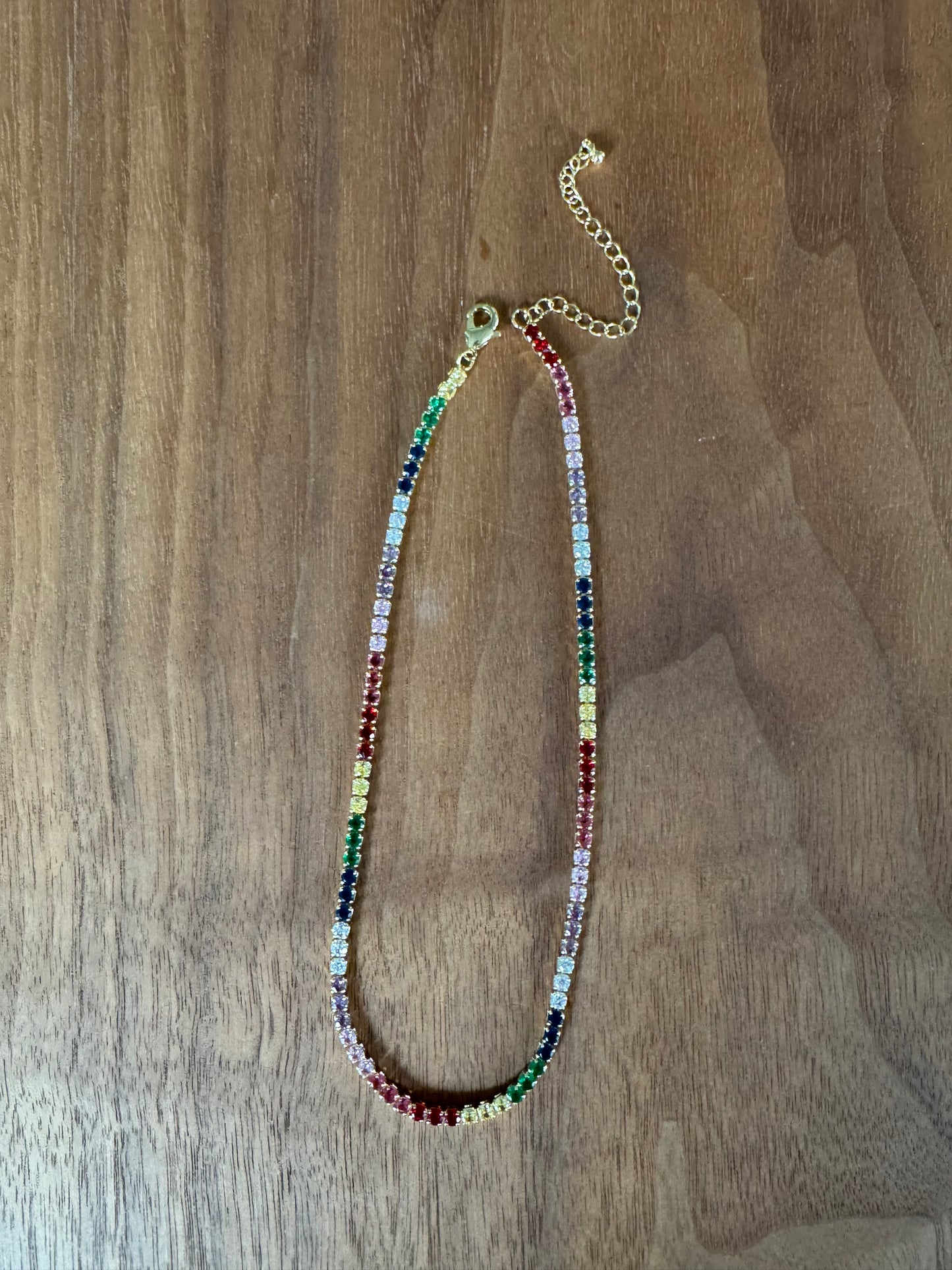 Smol Rainbow Tennis Necklaces